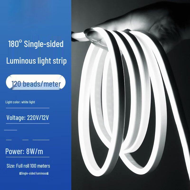 Flexibles Silikon-LED-Neonstreifenlicht, Außenbereich Warmweiß, 220V