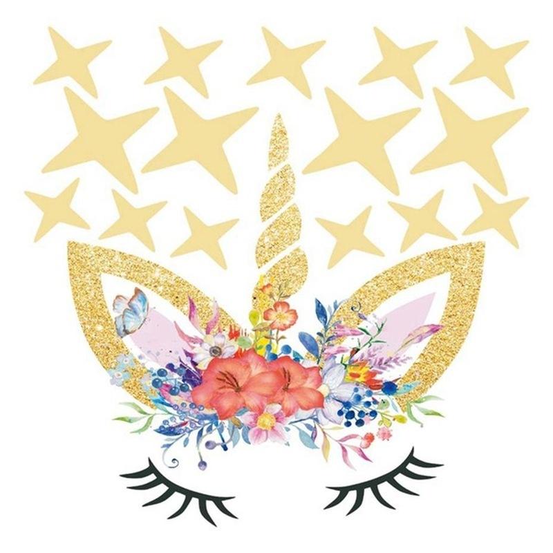 Colorful Flower Animal Star Wall Sticker 3D Art Decal DIY Sticker Child Room Nursery Wall Decoration