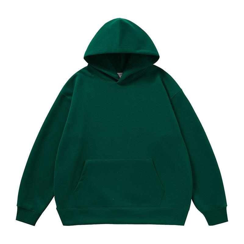 New Men's Clothing Autumn Casual Basic Hooded Solid Color Sweater Sweatpants American Trendy Brand Sports Suit Men
