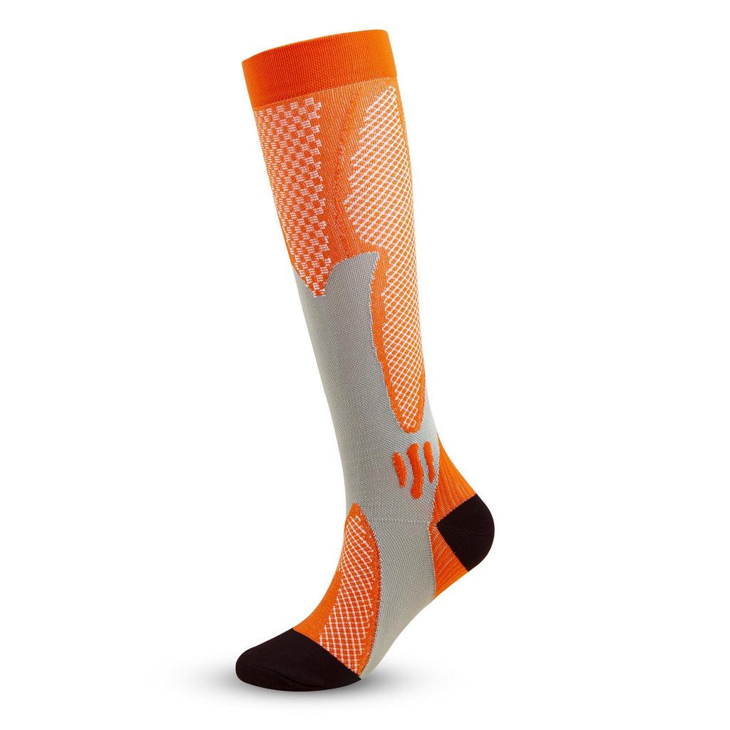 Unisex Nylon Compression Socks: Knee-High for Cycling, Football, Running & Outdoor Sports