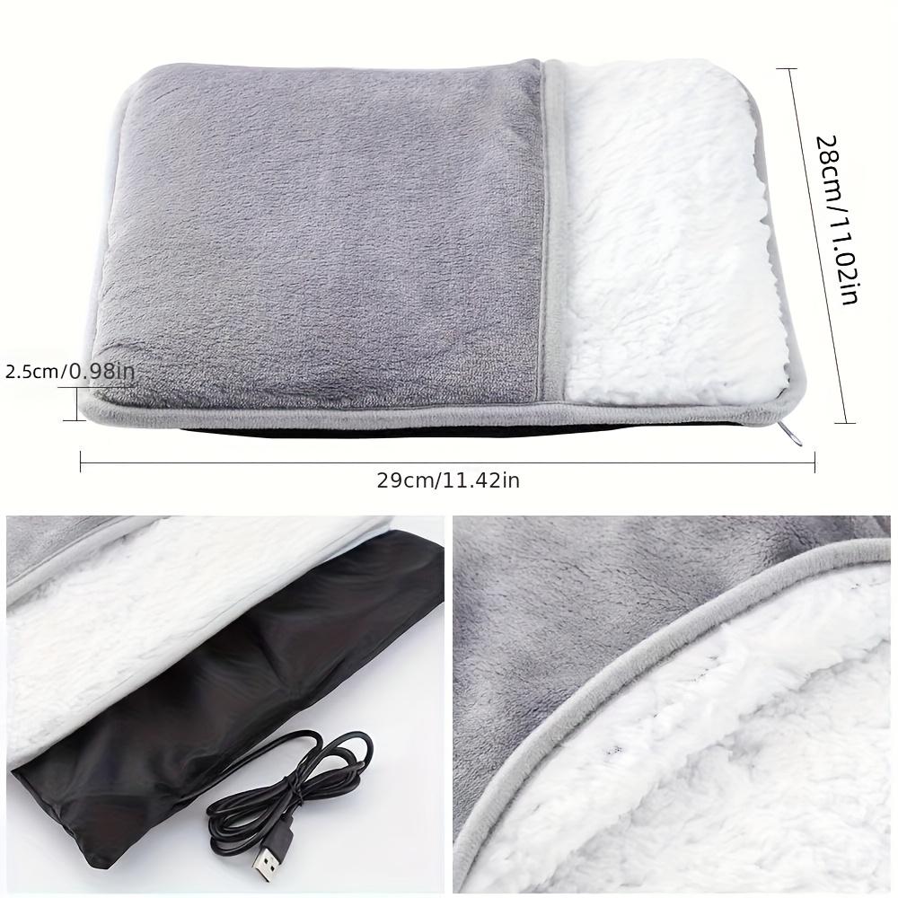 1pc USB Heated Foot Mat - Winter Plug-In Foot Warmer for Home/Office, Anti-Cold Electric Foot Heater, Cozy Home/Desk Accessory
