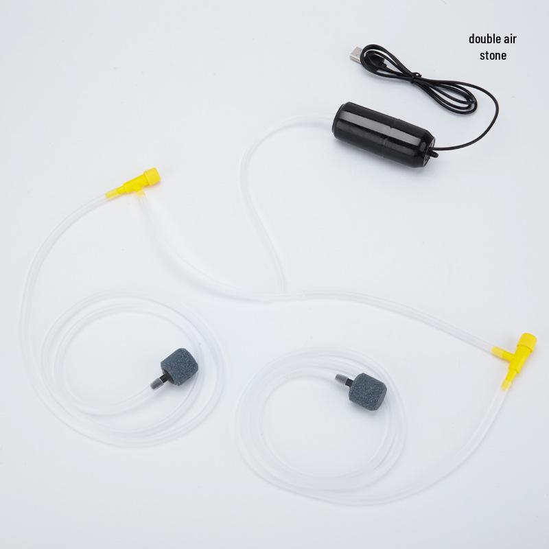 USB Rechargeable Portable Fish Tank Oxygen Pump for Outdoor Fishing and Aquarium Use