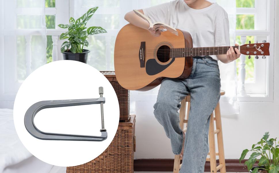 Guitar Bridge Clamp for Guitar Maker Special Tool Easy to Use Wear Resistant Guitar Maintenance Tool for Wood Guitar Attachments