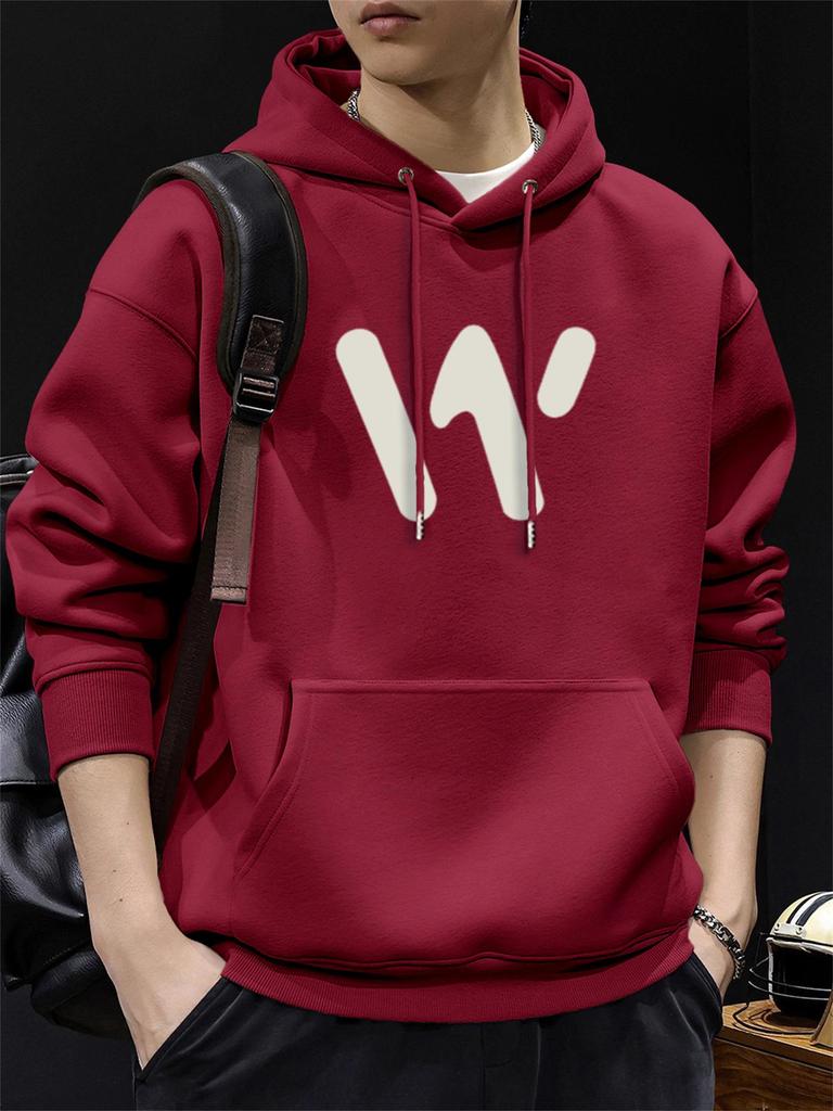 Men's Heavyweight Velvet Hoodie - Autumn/Winter, American Trendy, Casual, Versatile, and Loose Fit