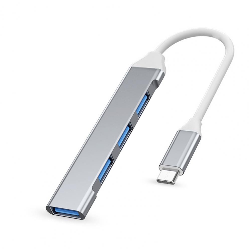 Practical USB Splitter Hub Space-saving Universal USB Hub Adapter 4 in 1 USB3.0 Type-C 3.0 Hub Expansion Dock