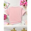 Kids Watermelon Graphic Crewneck Short Sleeve Tee, Spring Summer Casual Eye-Catching Kids Top, Ideal Gift