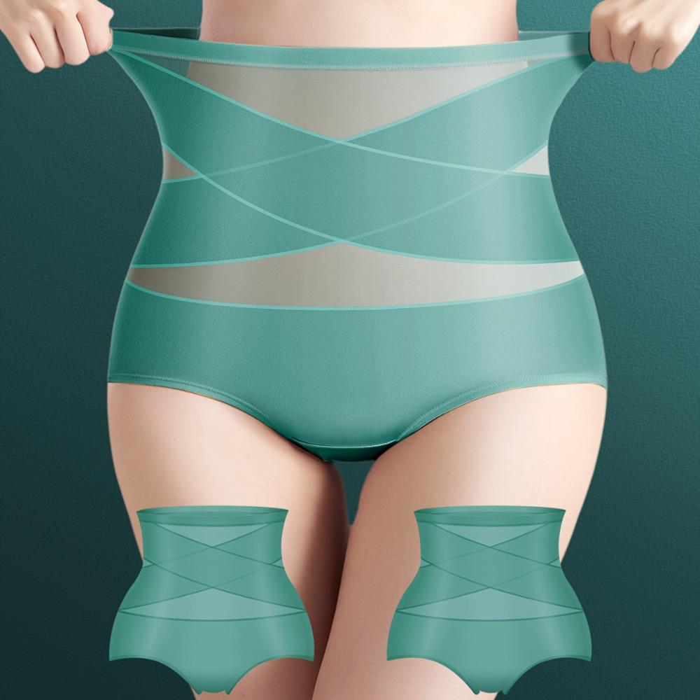 Women's High Waist Body Shaping Pants - Breathable, Tummy Control, Butt Lifting Ice Silk Underwear