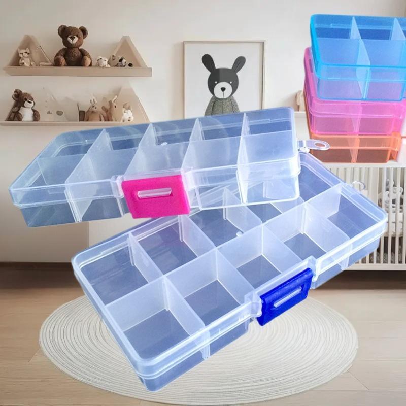 1/3PCS Practical Compartment Plastic Storage Box 24 Grids Parts Organizer Box Jewelry Bead Screw Holder Case Display Container