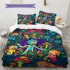 Ricky and Morty Printed Coreless Ultra-Soft Sheet Set, Multiple Sizes of Comfortable Bed Sheets, Bedroom Bedding Decoration