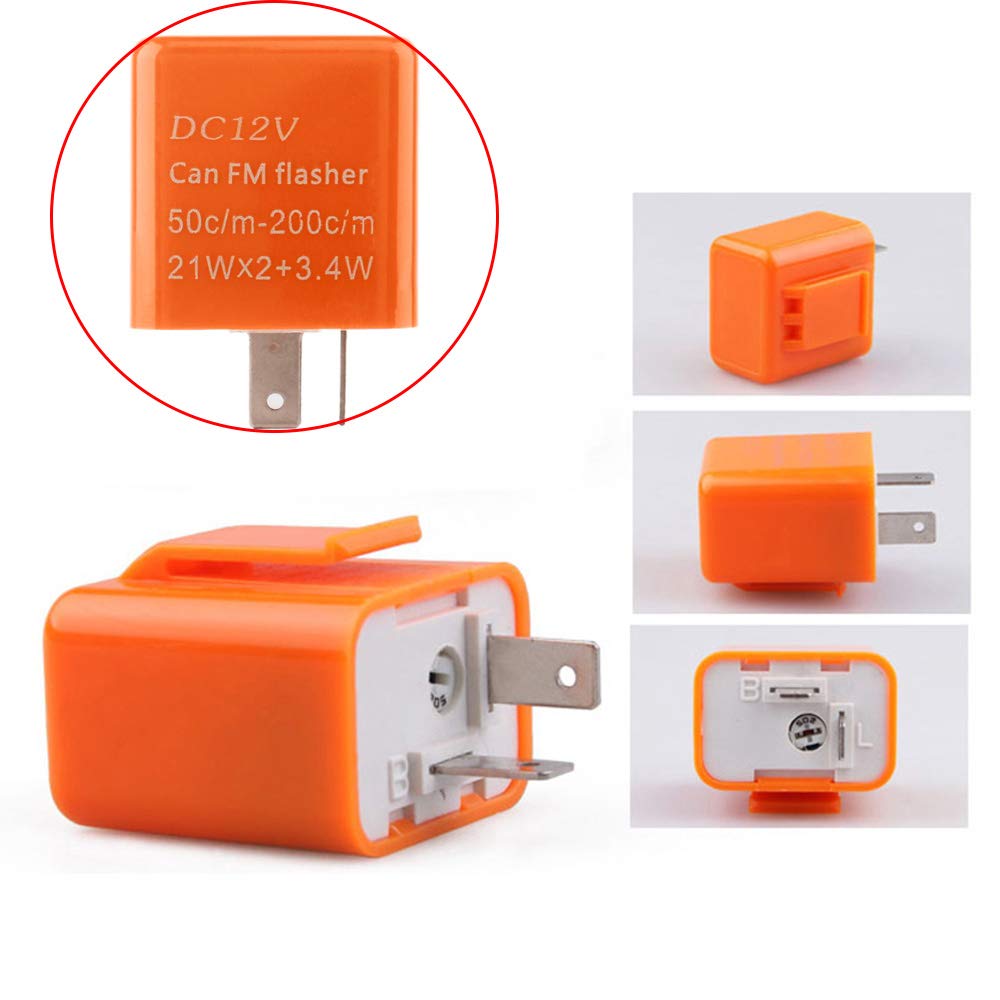 YFFSFDC 2 buc Releu Semnalizare Motocicletă LED Economie Energie Intermitent Releu Lampă Semnalizare