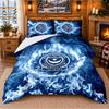 Printed 3Pcs Bedding Set Portsmouth FC Pattern Bed Sheet Pillowcase For Bedroom Decor
