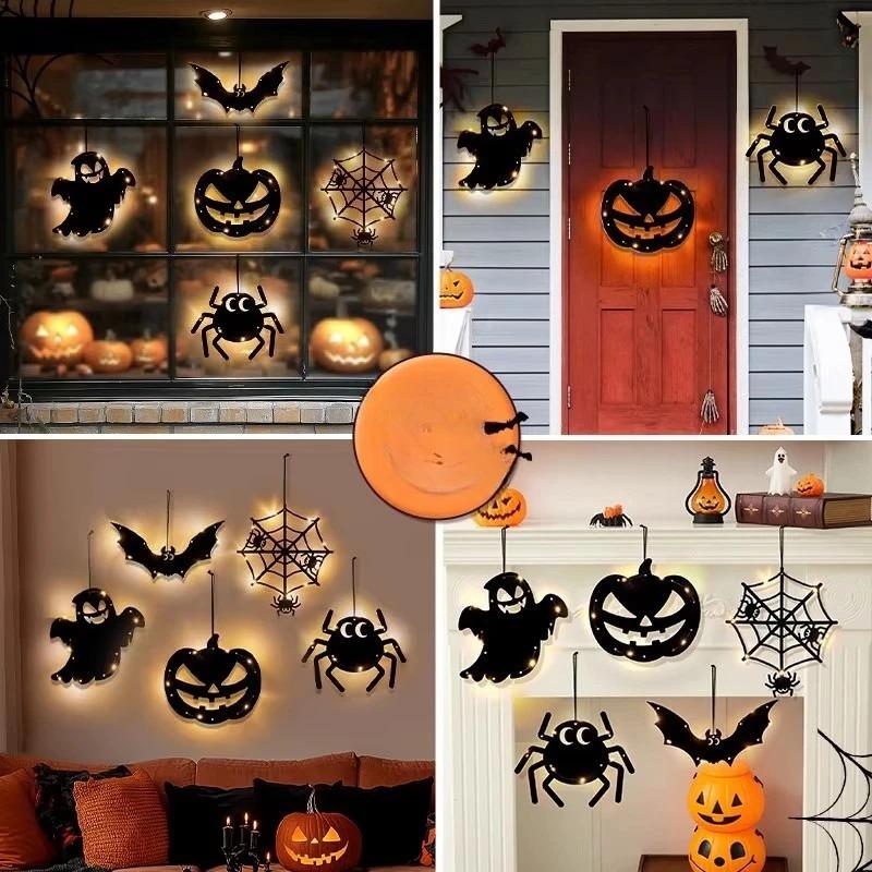 Halloween Pumpkin Lantern Decoration Luminous Hanging Ornaments Bar Background Wall Scene Arrangement Costume Props Atmosphere Hanging Items
