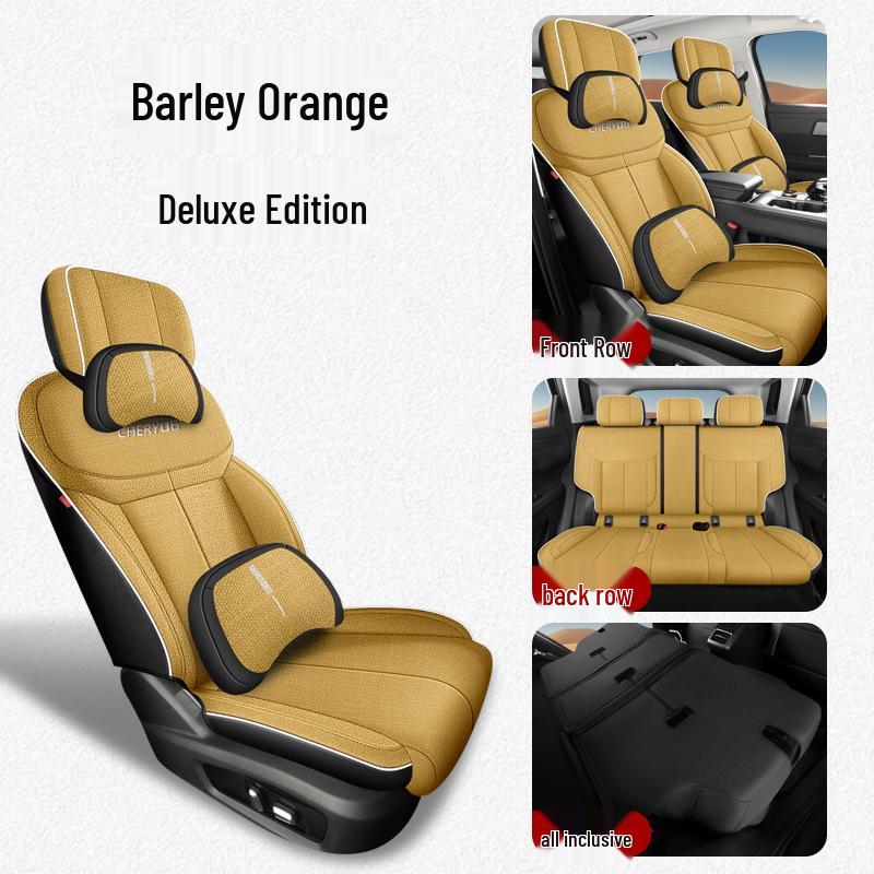Chery Explore 06 Universal Five-Seat Linen Car Seat Cushion Cover for All Seasons