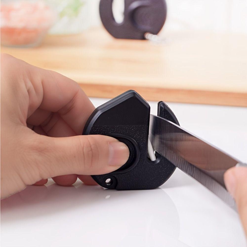 Mini Knife Sharpener ABS Sharpening Stone Kitchen Accessories Keychain Whetstone Outdoor