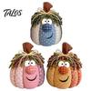 Handmade Harvest Ornaments for Thanksgiving Whimsical Patchwork Pumpkin, Pumpkin Table Decor, Cute Smiling Face Retro Decorations Halloween