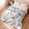 Cartoon Cat and Mouse Pattern Flannel Printed Blanket Suitable for All Seasons Suitable for Living Room Office Sofa and Travel