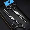 6.0" Dragon Pattern Barber Scissors: Straight & Thinning Hairdressing Shears