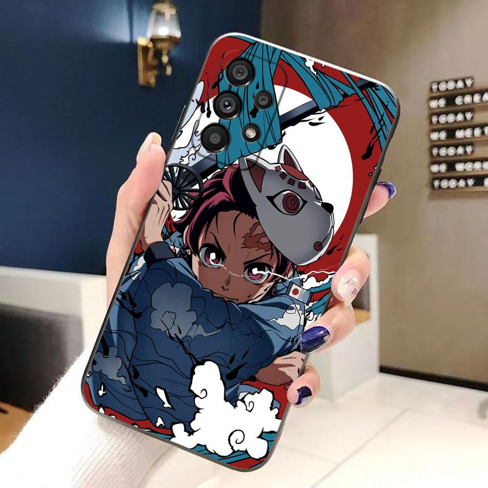 Anime Demons Slayers Tanjiro Phone Case For Samsung A73 A72 A71 A57 A56 A55 A54 A53 A52 A51 A37 A36 A32 A23 A22 A16 A15 A14 Case
