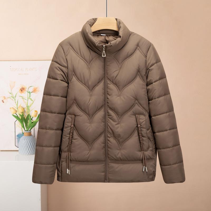 Women's Cotton Coat Parker Winter Jacket  New Short Stand Collar Keep Warm Fashion Outerwear Top