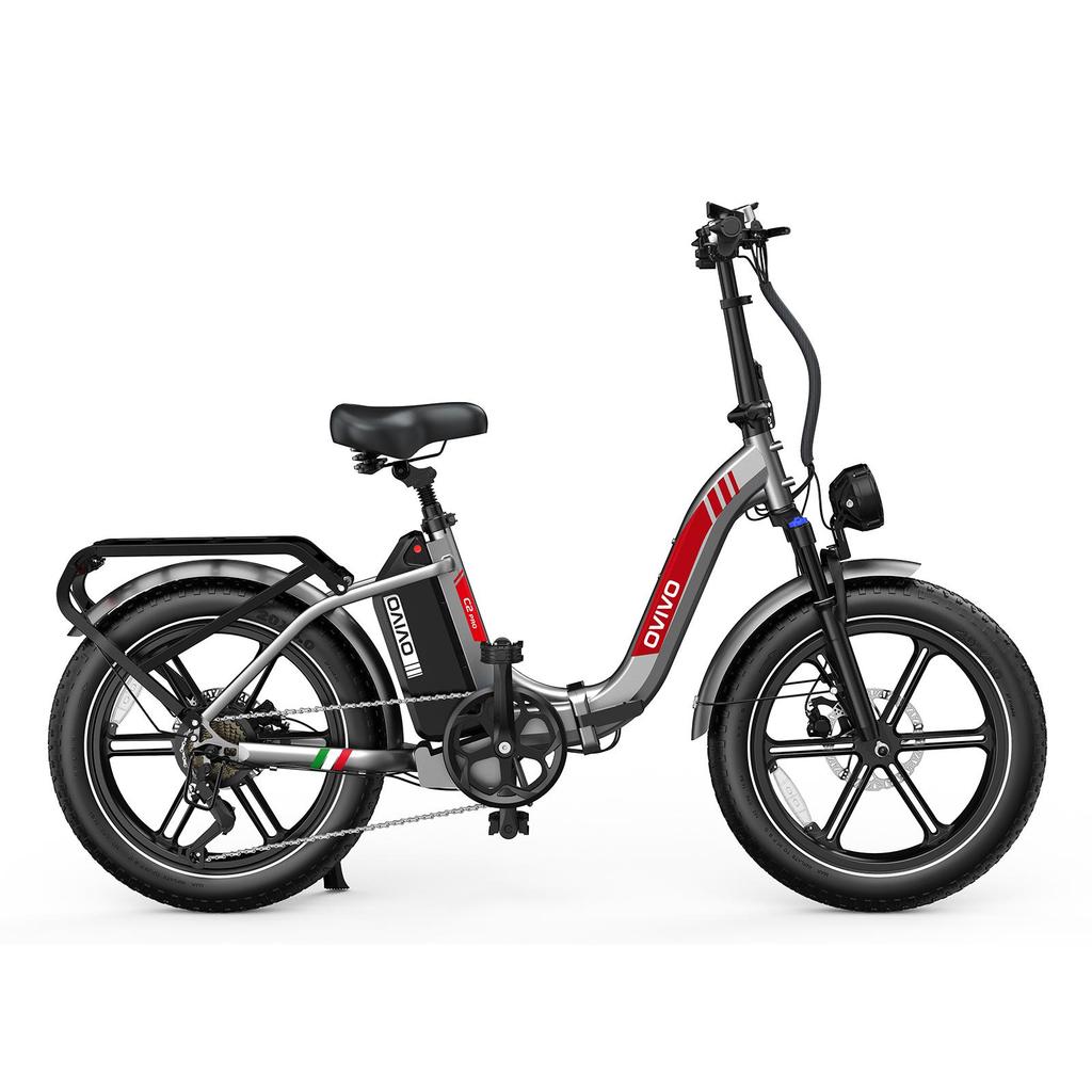 OVIVO C2PRO Elektrofahrrad 250W Motor 48V 18Ah/846Wh Akku Daumengas + Booster-Sensor, 20*4.0 Schneereifen