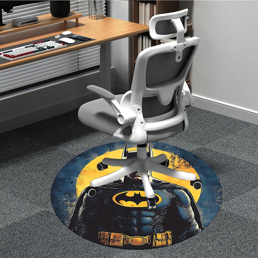 

1pc Batman Moon Office Round Area Rug, Under Office Chairs Bedroom Living Room Home Decor, Room Deco, Available in Various Sizes 80cm