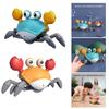 Musical Light Up Crabs Toy for Toddlers Encourages Crawling Walking Electric Obstacle Avoidance Crabs Kids Learning Toy