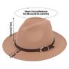 With Belt Buckle Panama Cap Vintage Cowboy Cap Fashion Rancher Hat  for Men Women