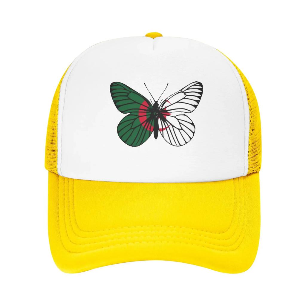 Pride Algeria Butterfly Flag Custom Mesh Baseball Caps For Mens  Camping Female Beach Dad Hat Snapback Cap