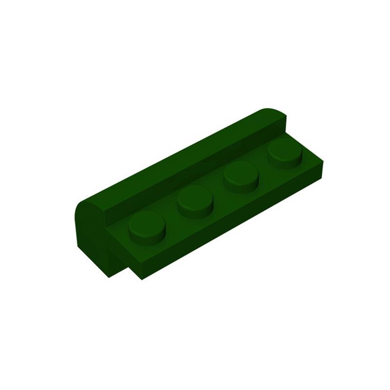 Non-Toxic Moc 10Pcs 6081 Slope Curved Building Blocks 2X4X1 1/3 With 4 Recessted Studs Bricks Educational Toys Children Birthday Kid Gift