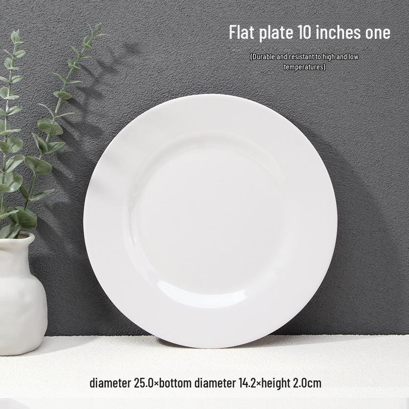 

Миска для лапши и супа A5 из белого меламина, устойчивая к высоким температурам, миска для рамена, тарелка для рисовых блинчиков, тарелка для овощей.