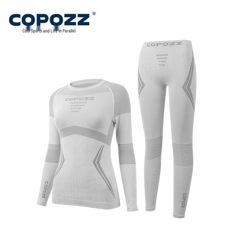 COPOZZ Winter Ski Suit Set: Quick-Drying, Warm, Breathable Compression Base Layer for Men & Women.