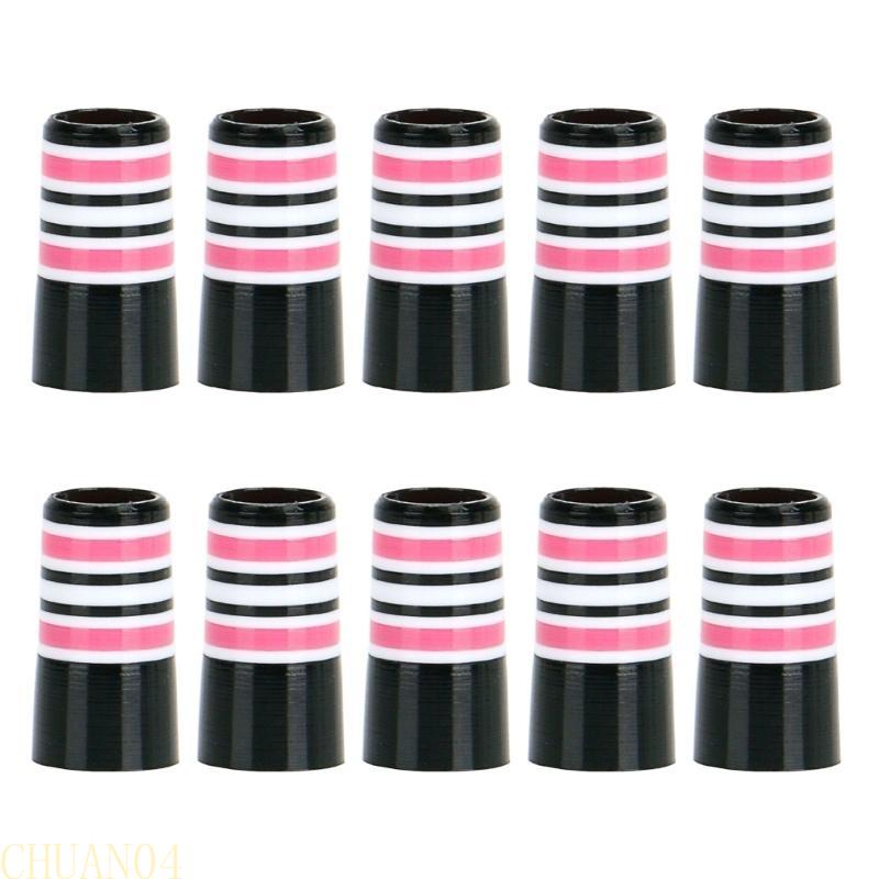 A1A2 10Pcs Striped Golfs Iron Ferrules Golfs Ferrules MultiRings Golfs Club Sleeves