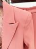 Available 2025: European & American Fashion Embroidered Hollow-Out Suit Jacket & Straight-Leg Pants Set.