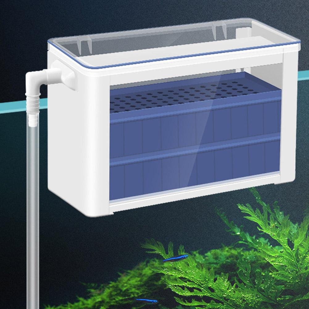 3-in-1 Filter Box Turtle Upper Filter Low Water Level Water Purifier Circulation Filter For Aquarium Fish Tank