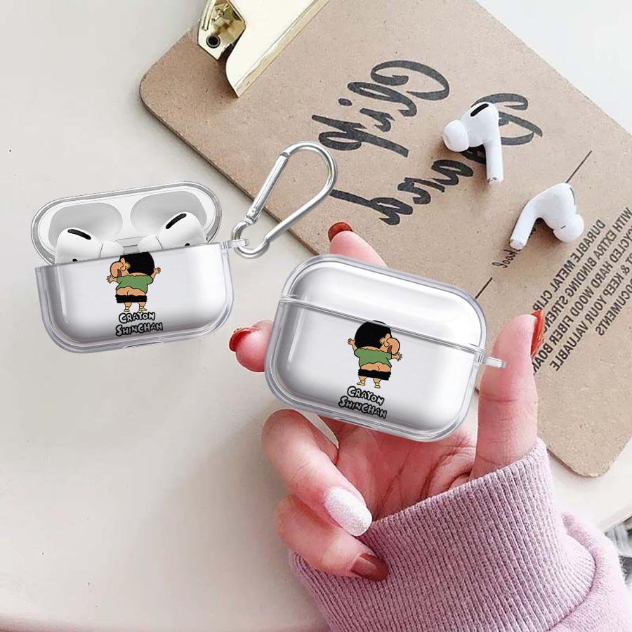 Anime Crayon ShinChan Clear Earphone Cases Cover Case For Airpods 2 Pro2 1 4 Pro3 Pro 3