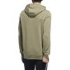 adidas Neo Kangaroo Pocket Badge Striped Drawstring Hooded Long-sleeved Sweatshirt Men Tops Matcha-Green HD4673