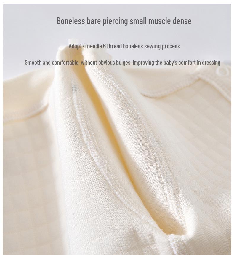 Unisex Gesteppter Baumwoll-Baby-Strampler - Warmer, leichter Neugeborenenanzug für Frühling & Herbst