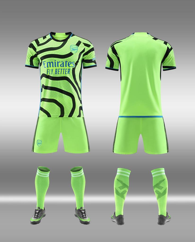 Adult football jersey set Boys Messi C Luo jersey Primary school girls class game training jersey customization