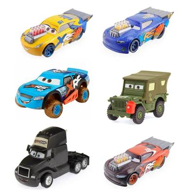 Disney Pixar Cars Lightning McQueen XSR Flame Cruz XSR No. 42 Sarge Alloy Die-casting Car Model Toys Children's Gift