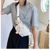 20255 Printed Letter Cute Bear Crossbody Bag