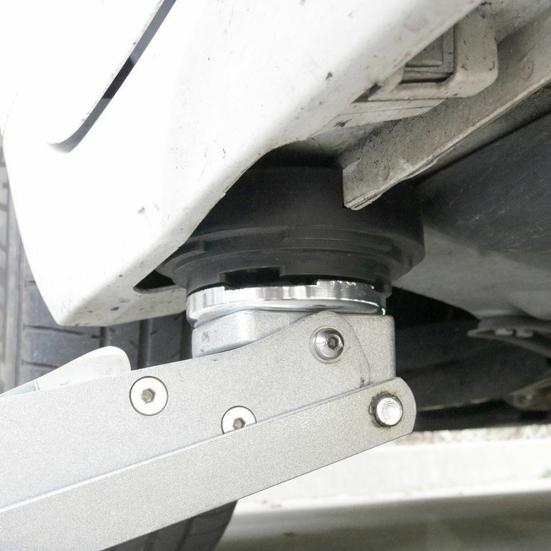 Car Cross Slotted Floor Jack Frame Rail Rubber Disk Pad for Pinch Weld Side