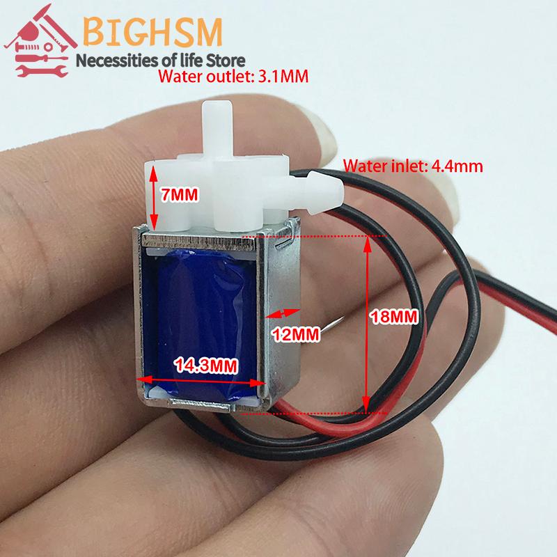 Mikro Mini Zawór Elektromagnetyczny Zwykle Zamknięty DC 3,7V 6V 12V Elektrycznie Sterowany Zawór Wodny Zawór Wydechowy Dwukierunkowy Zawór Elektromagnetyczny