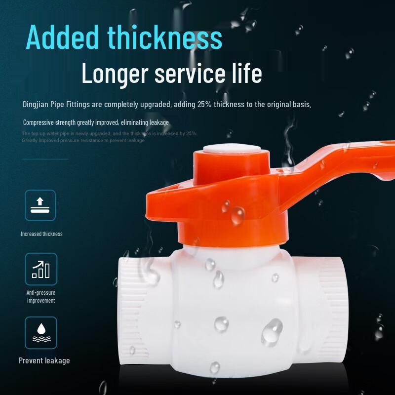 OIMG PPR All-Plastic Flat Ball Valve
