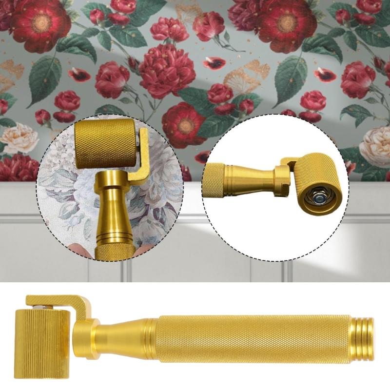 Wallpaper Flat Seam Roller Heavy Duty Metal Wallpaper Seam Smoother With Ergonomic Handle For Precise Joint Alignment