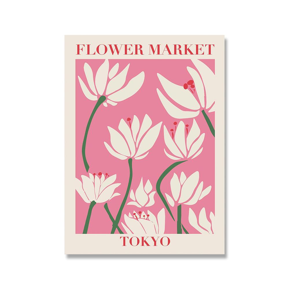 Abstract Colorful Flower Market Matisse Japan Wall Art Canvas Painting Nordic Posters And Prints Wall Pictures Home Decortion