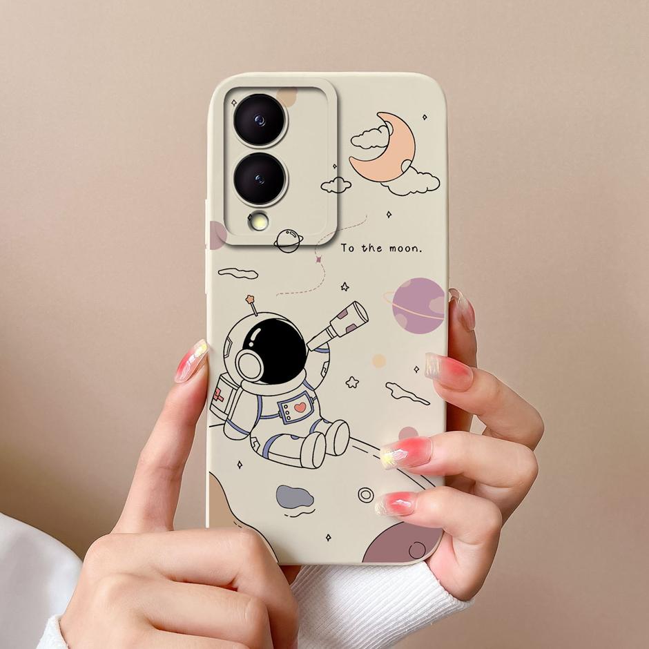 For VIVO Y17S 4G Phone Case Cute Sweet Girls Cartoons Matte Silicone Coque For VIVOY17S Y17s 4G High-quality New Design Funda