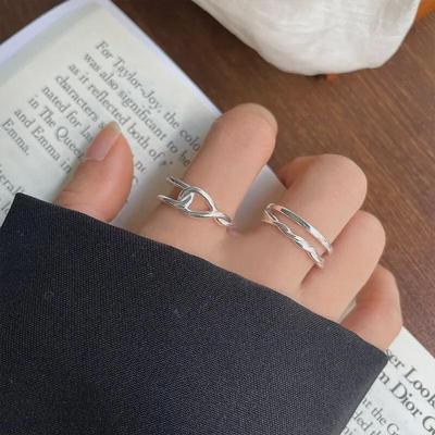 Anello Lanzhi Fiocco di Neve in Argento Sterling 925 - Semplice, Versatile, Ispirato al Coreano, Gioiello Inossidabile per Donne