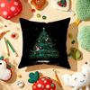 Merry Christmas Printed Pillow Case Plush Fabric Soft Double-Sided Printed Sofa Warm Winter Home Gift Cushion Cover