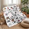 I Love French Bulldogs Theme Blanket Lightweight Warm Flannel Blanket Decorative Throw Blanket for Home Decoration
