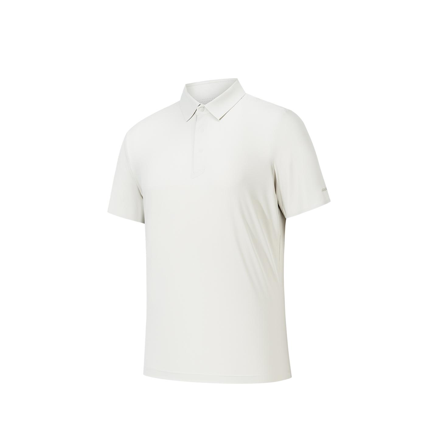 Anta Champion Ice Skin Protection Polo Shirt Men tops Ivory-White 152620160-1 S